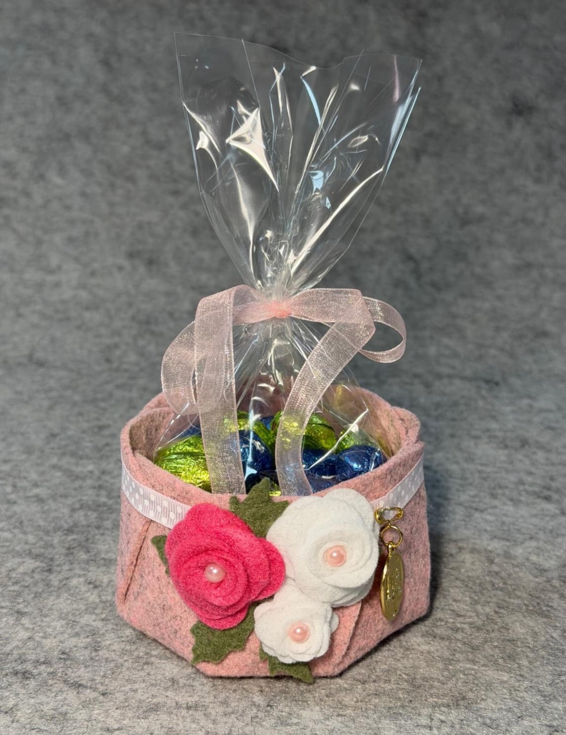 Cestino Pasquale rosa